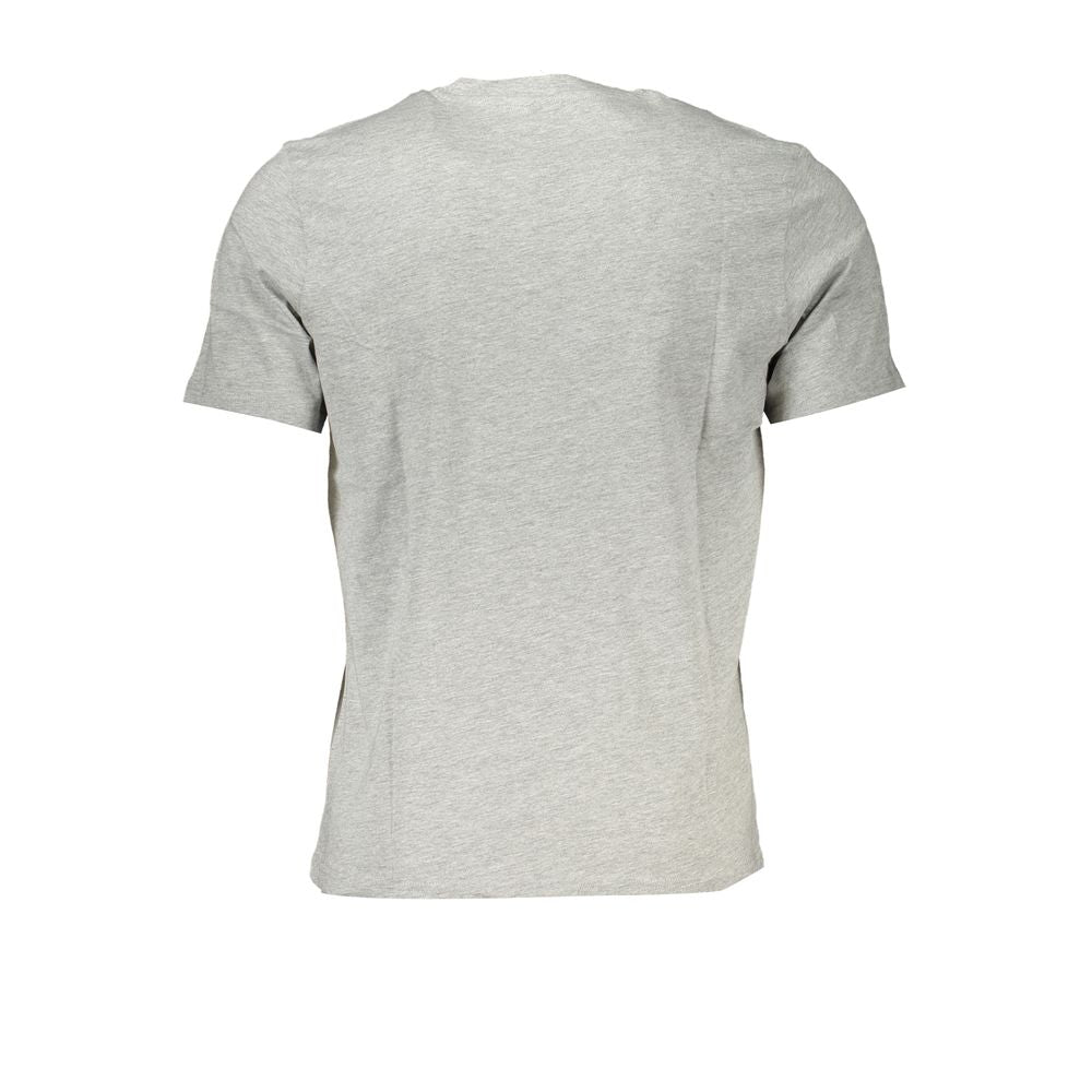Gray Cotton Men T-Shirt