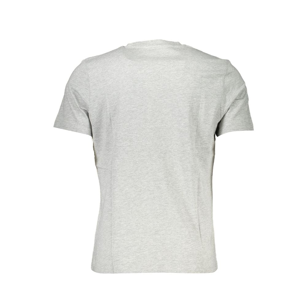 Gray Cotton Men T-Shirt