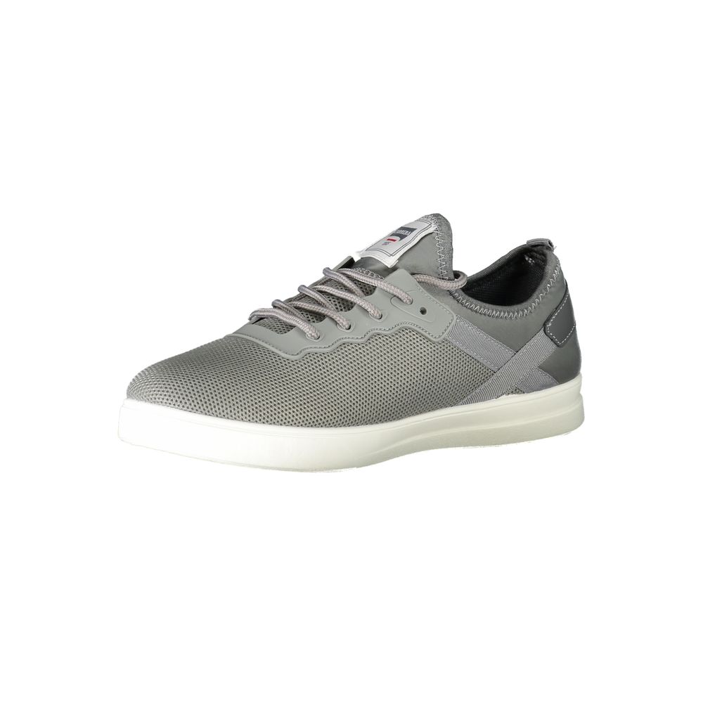 Gray Polyester Men Sneaker