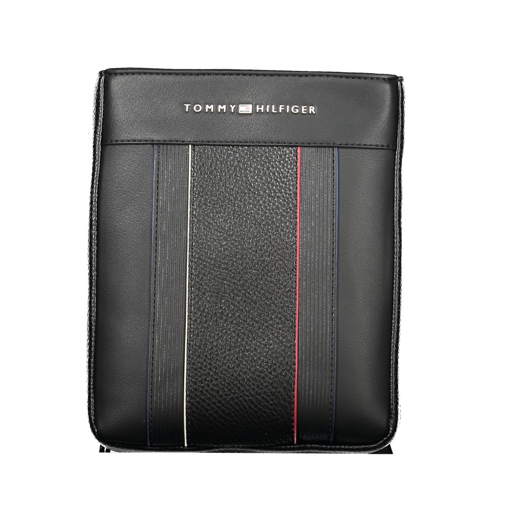Black Polyethylene Men Shoulder Bag