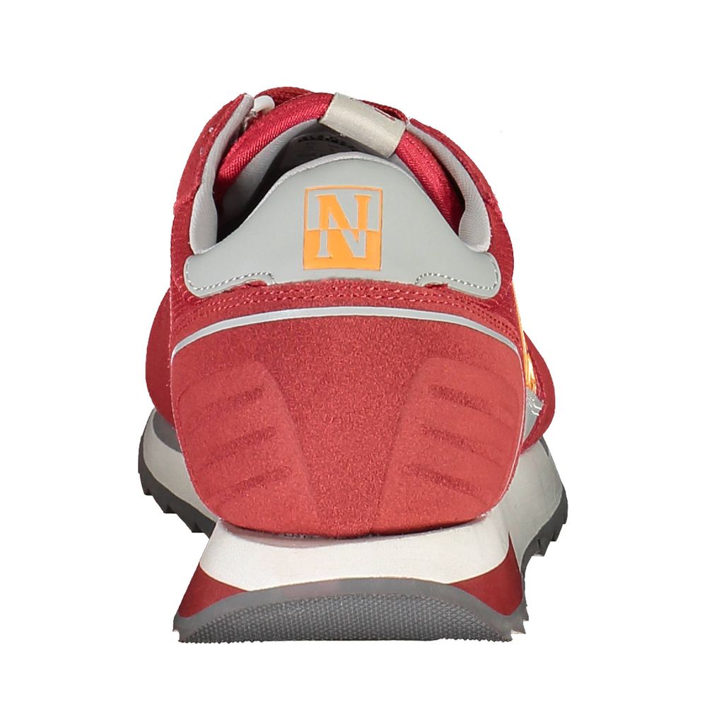 Red Leather Men Sneaker