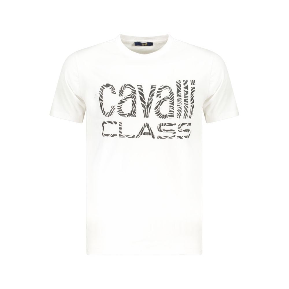 White Cotton Men T-Shirt