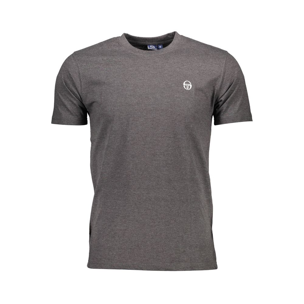 Gray Cotton Men T-Shirt