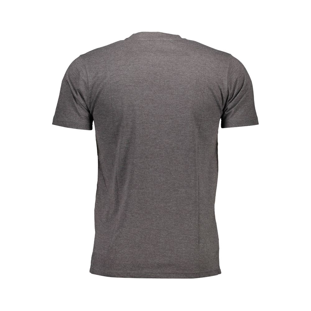 Gray Cotton Men T-Shirt