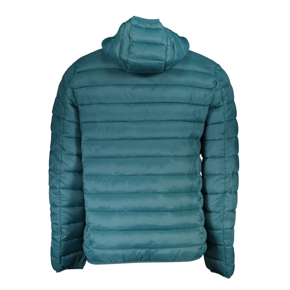 Elegant Green Hooded Jacket with Multiple Pockets