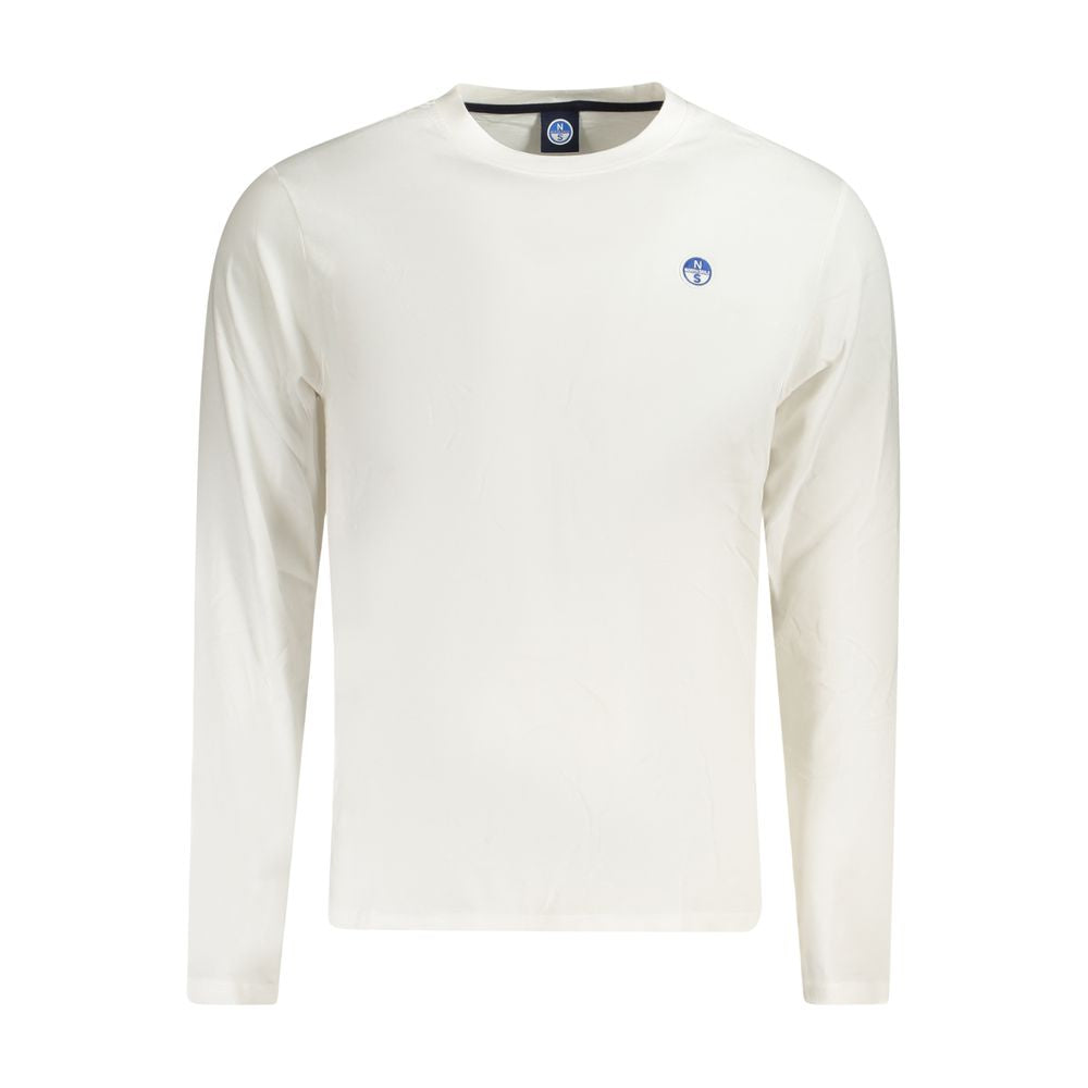 White Cotton Men T-Shirt