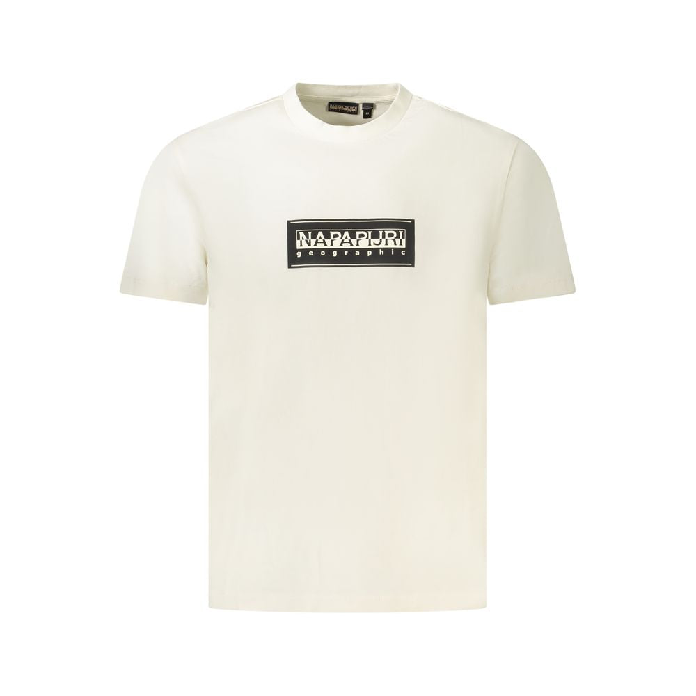 White Cotton Men T-Shirt