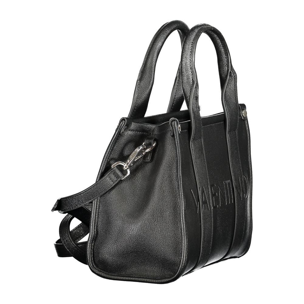 Black Polyethylene Women Handbag