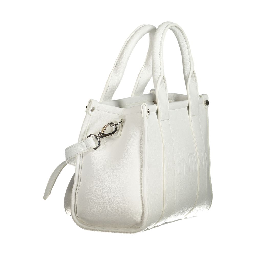 White Polyethylene Women Handbag