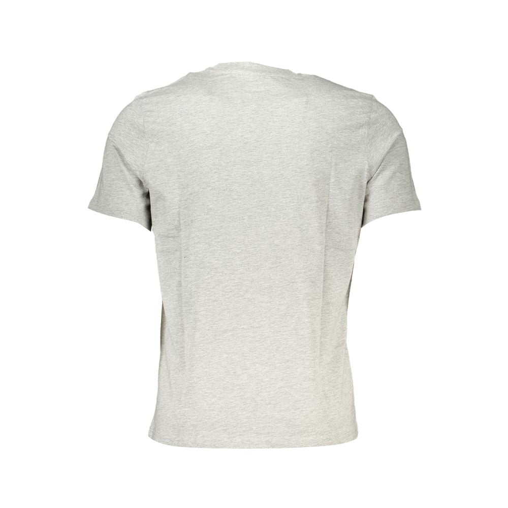 Gray Cotton Men T-Shirt