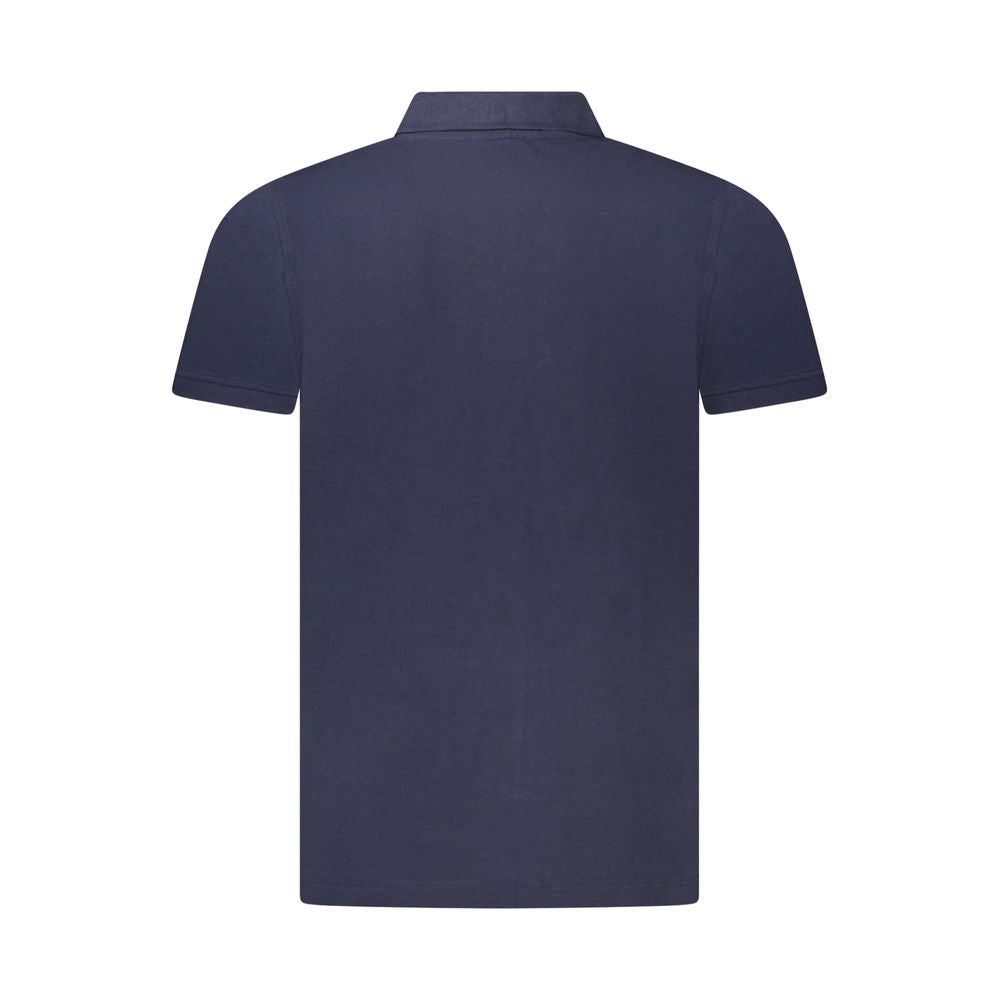Blue Cotton Polo Shirt