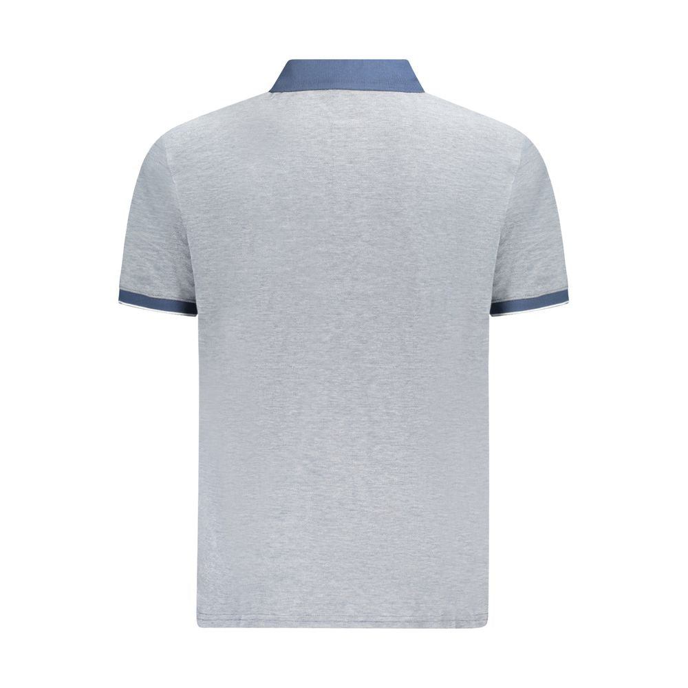 Blue Cotton Polo Shirt