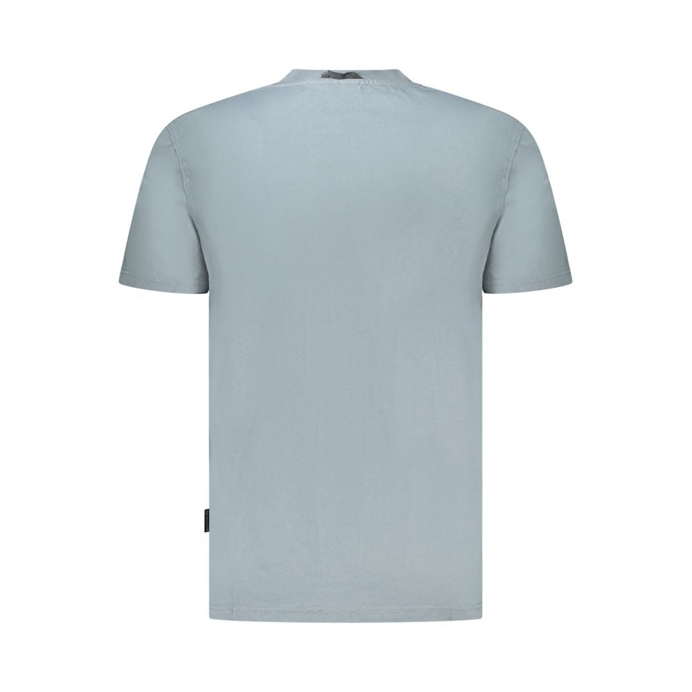 Gray Cotton Men T-Shirt