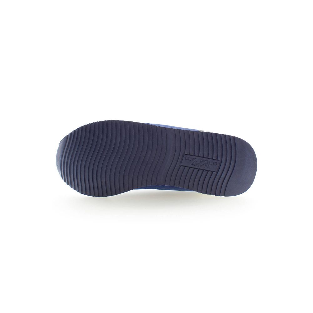 Blue Polyester Men Sneaker