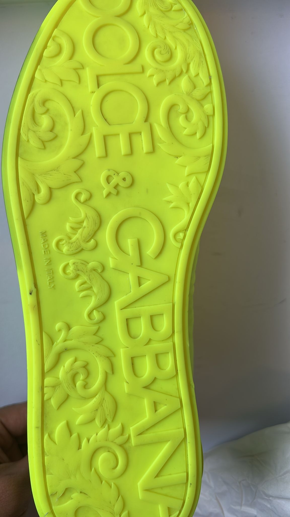 Neon Green Logo Tape Low Top Sneakers Shoes