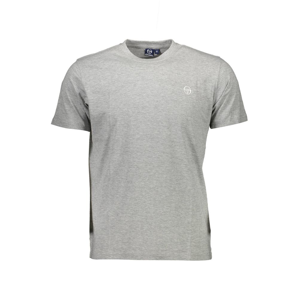 Gray Cotton Men T-Shirt