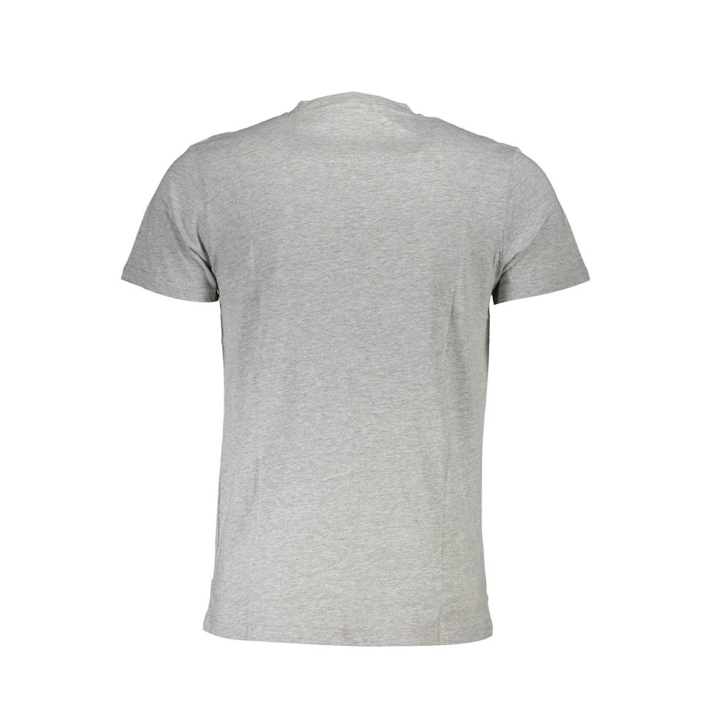 Gray Cotton Men T-Shirt