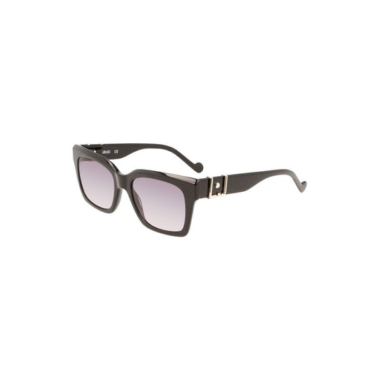 Black Acetate Women Sunglasses