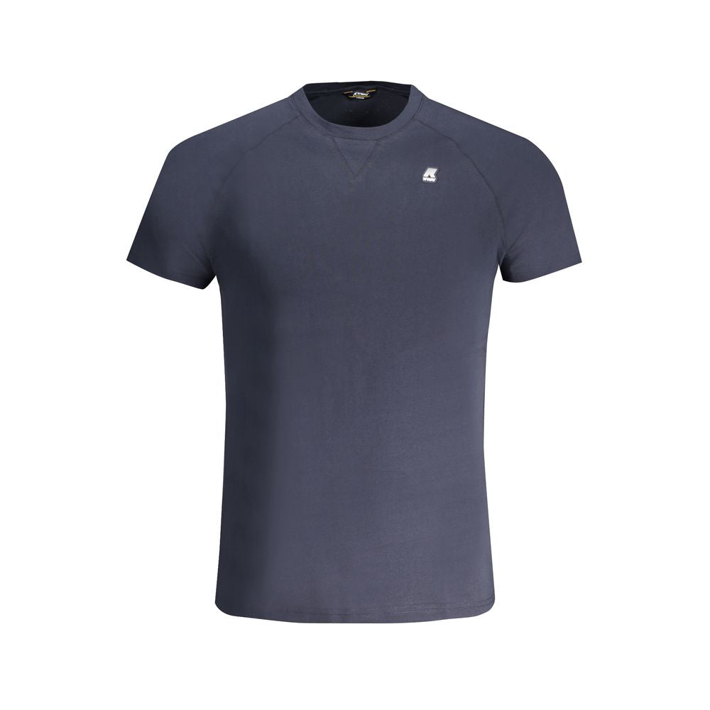 Blue Cotton Men T-Shirt