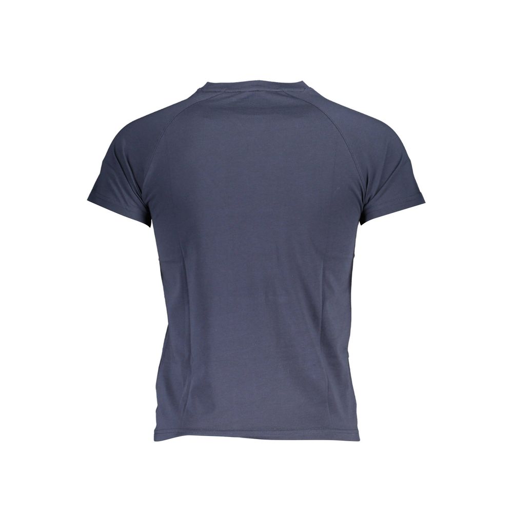 Blue Cotton Men T-Shirt