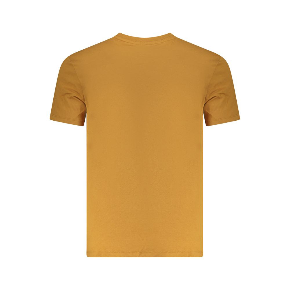 Brown Cotton Men T-Shirt