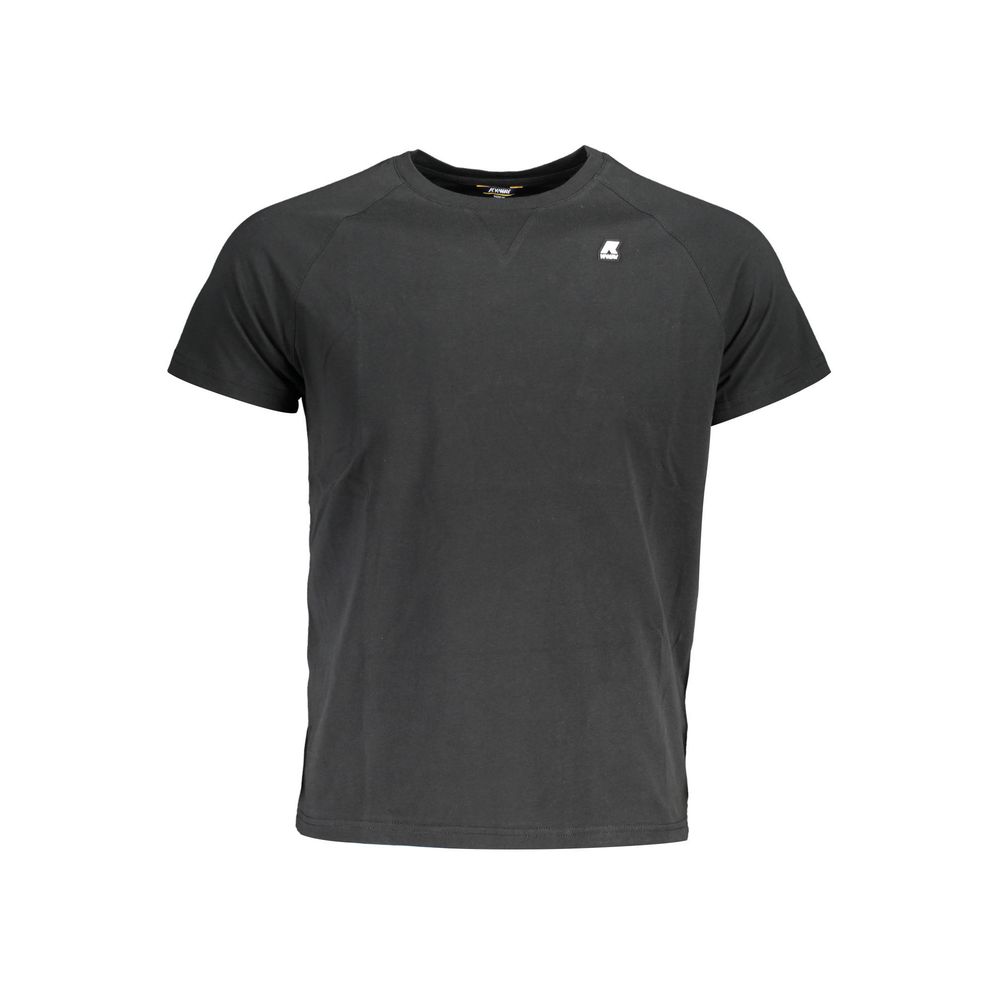 Black Cotton Men T-Shirt