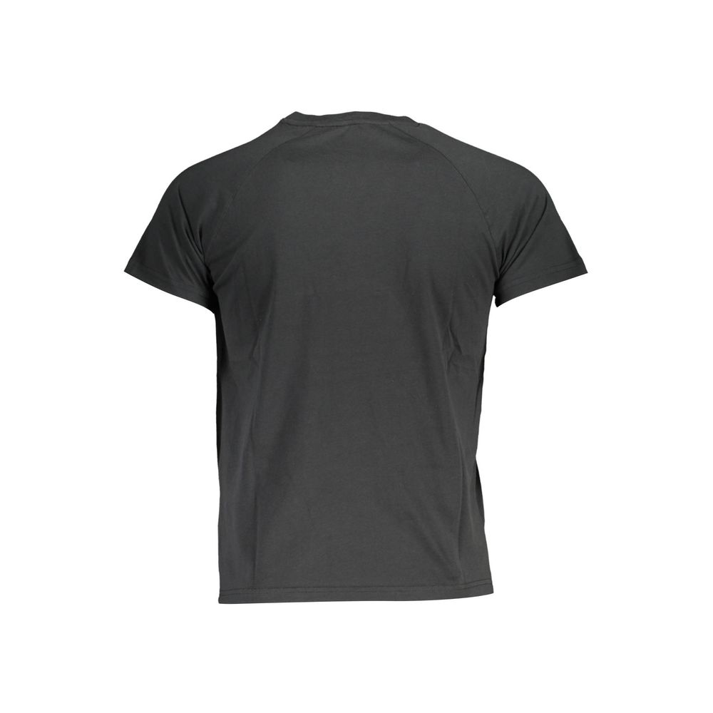 Black Cotton Men T-Shirt