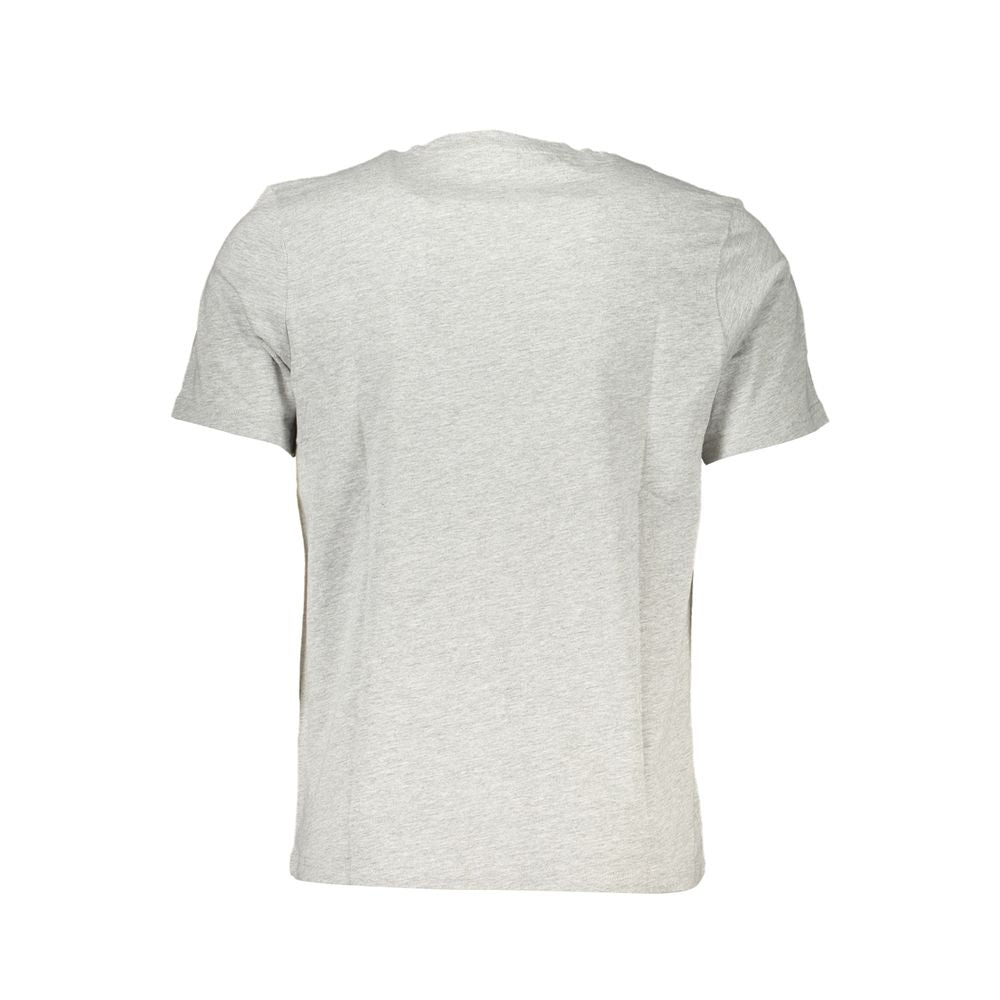 Gray Cotton Men T-Shirt