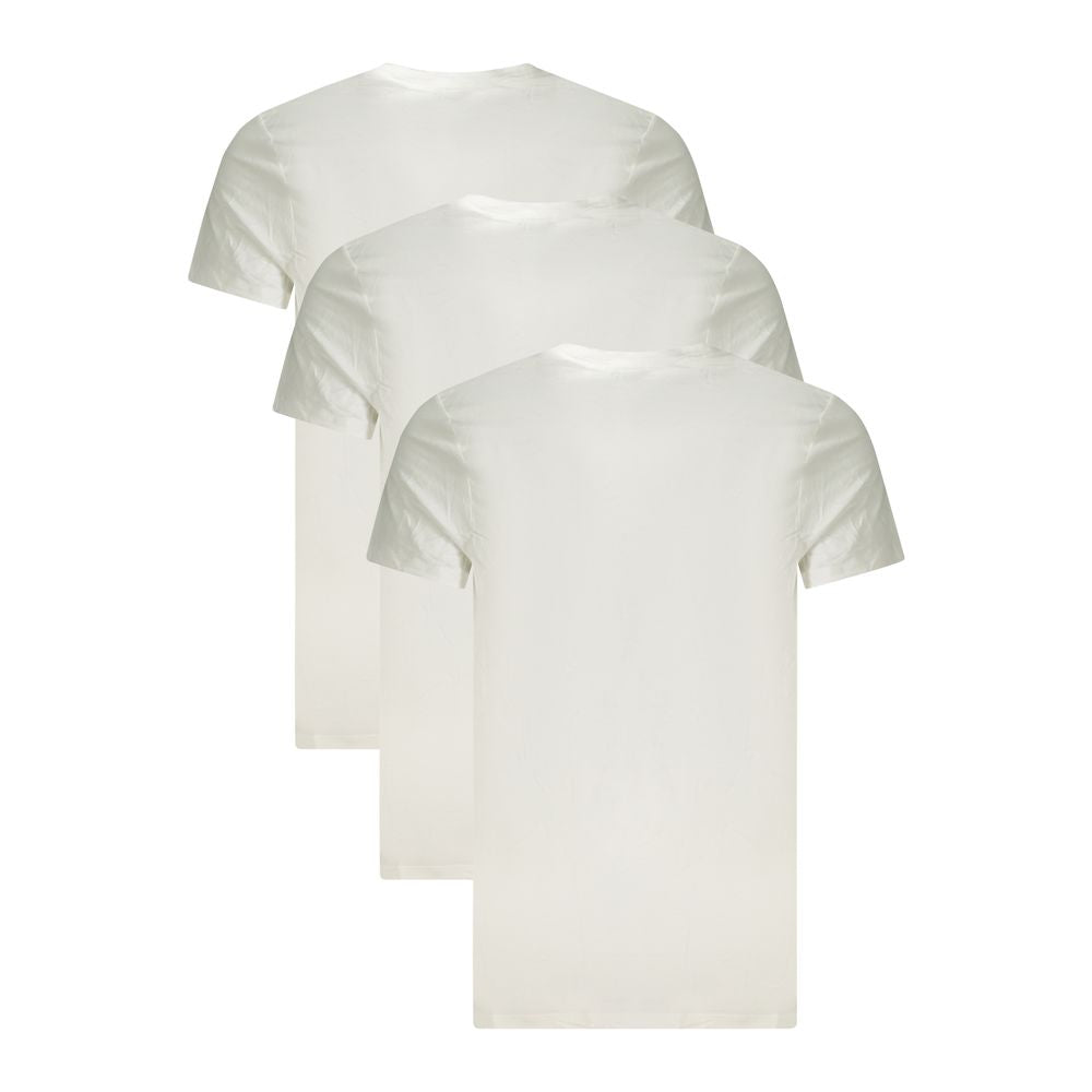 White Cotton Men T-Shirt