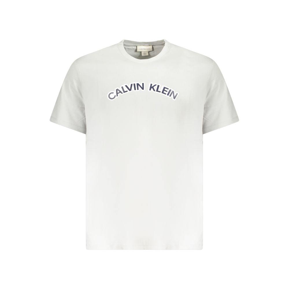 Gray Cotton Men T-Shirt
