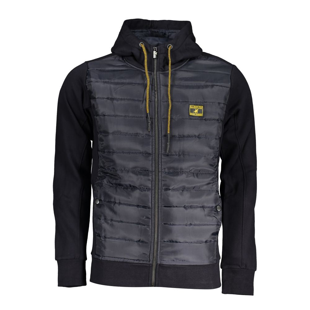 Blue Cotton Men Jacket