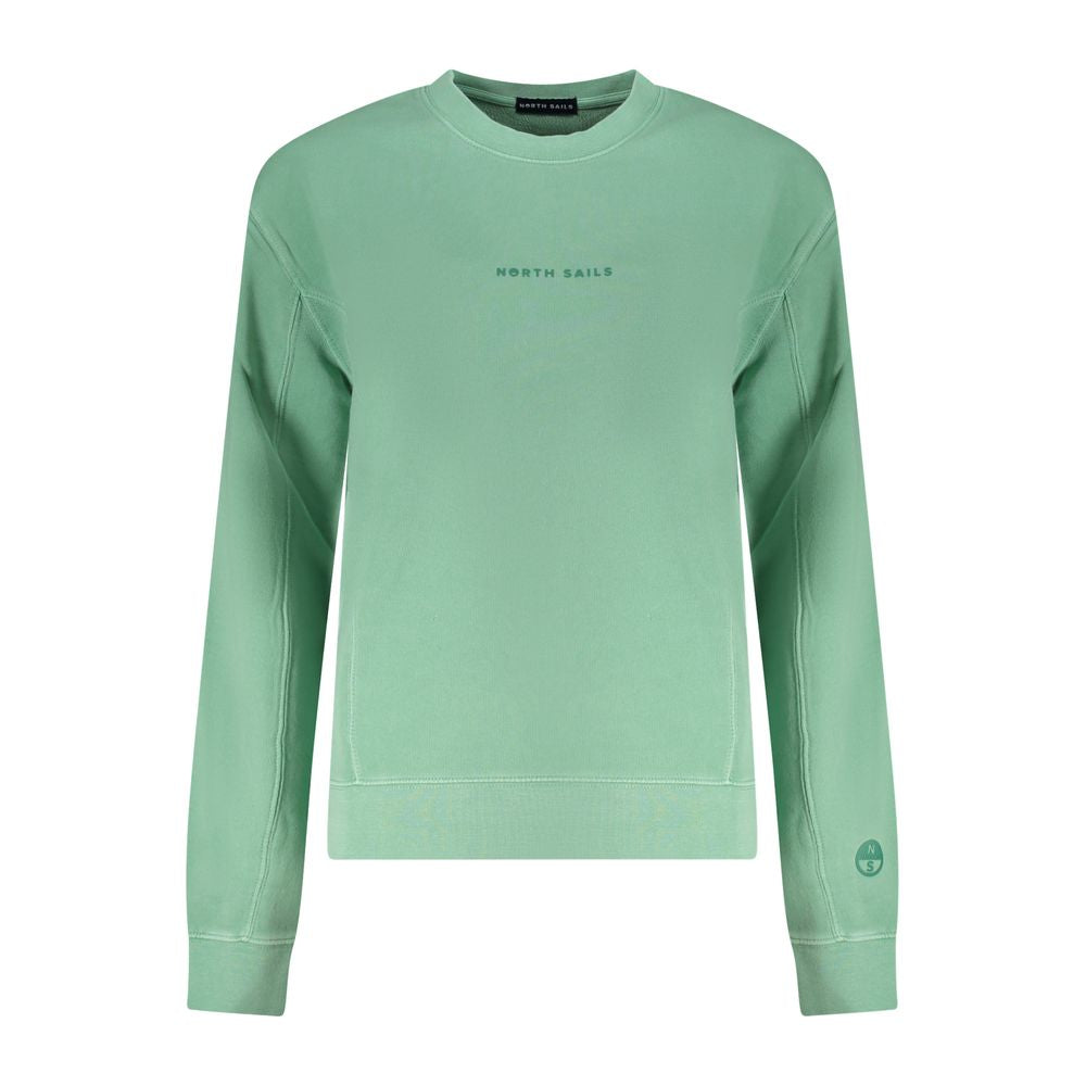 Green Cotton Women Sweater