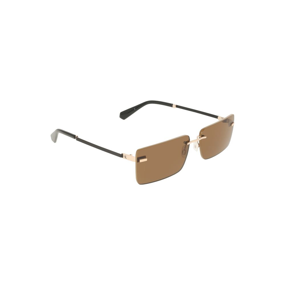 Beige Metal Women Sunglass