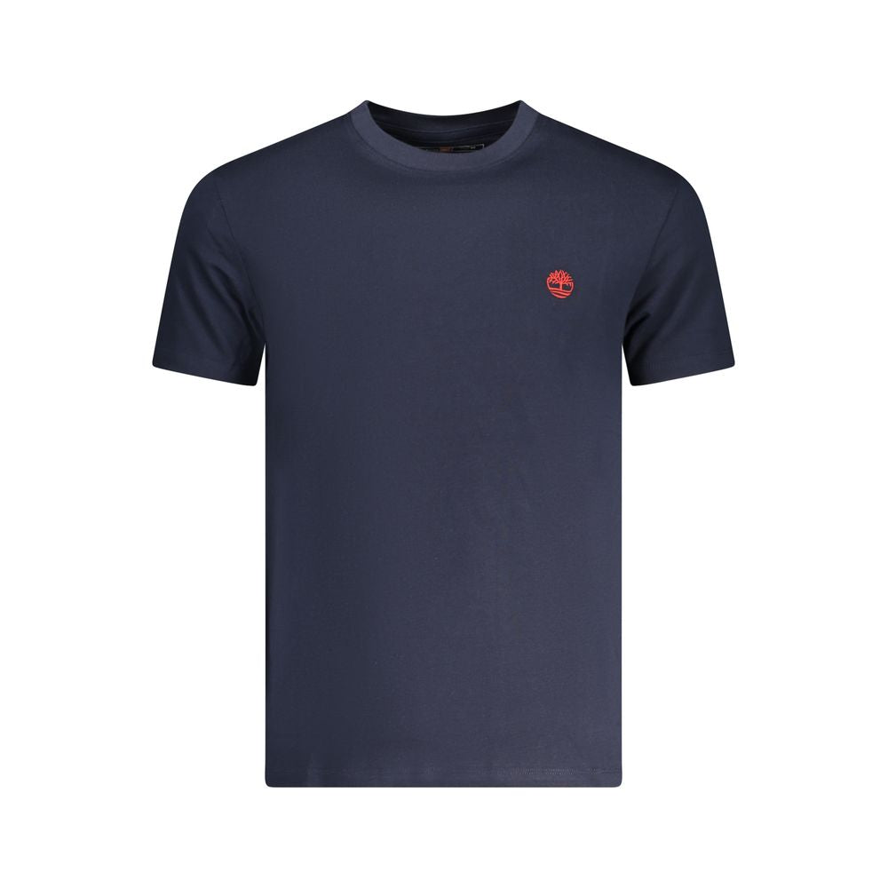 Blue Cotton Men T-Shirt