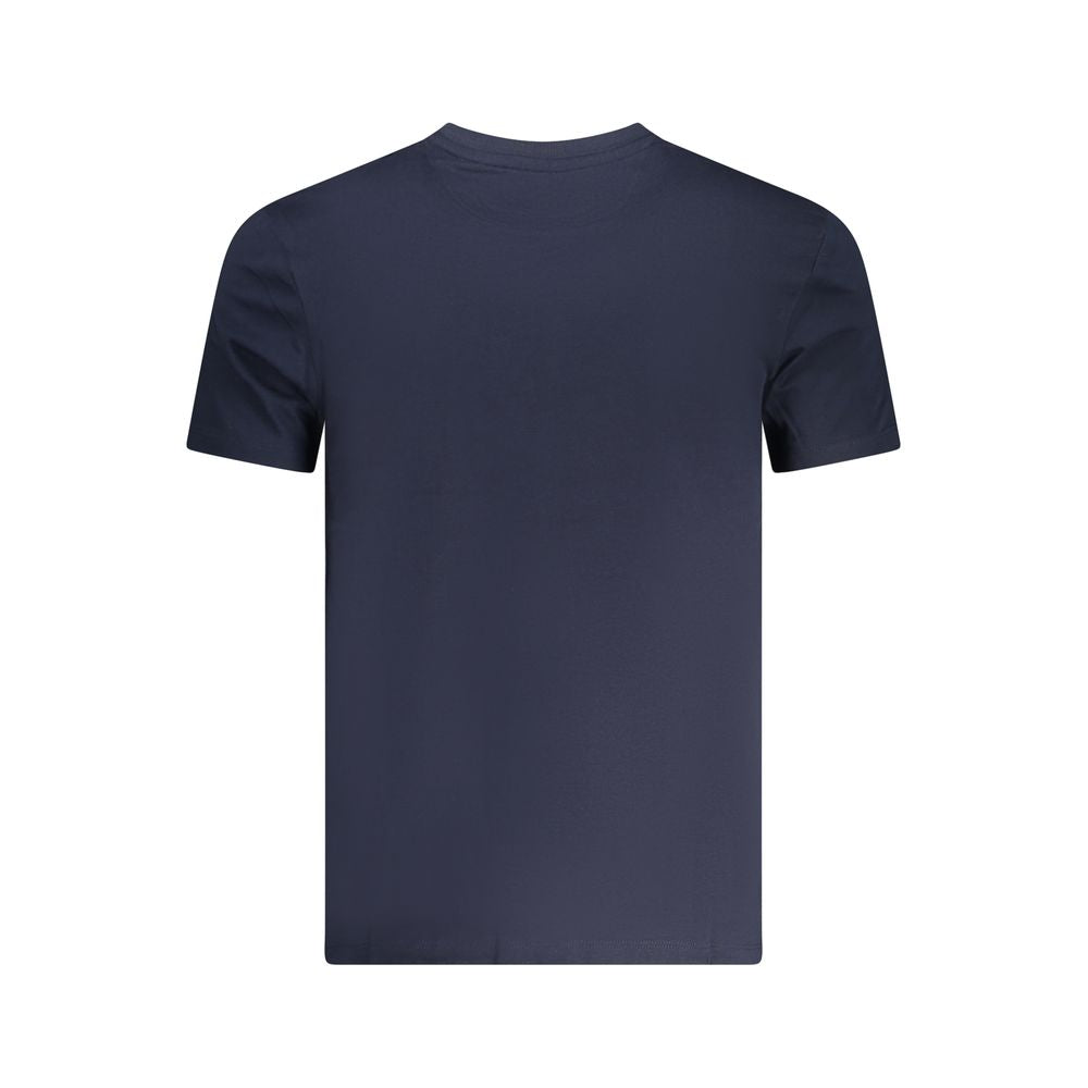 Blue Cotton Men T-Shirt