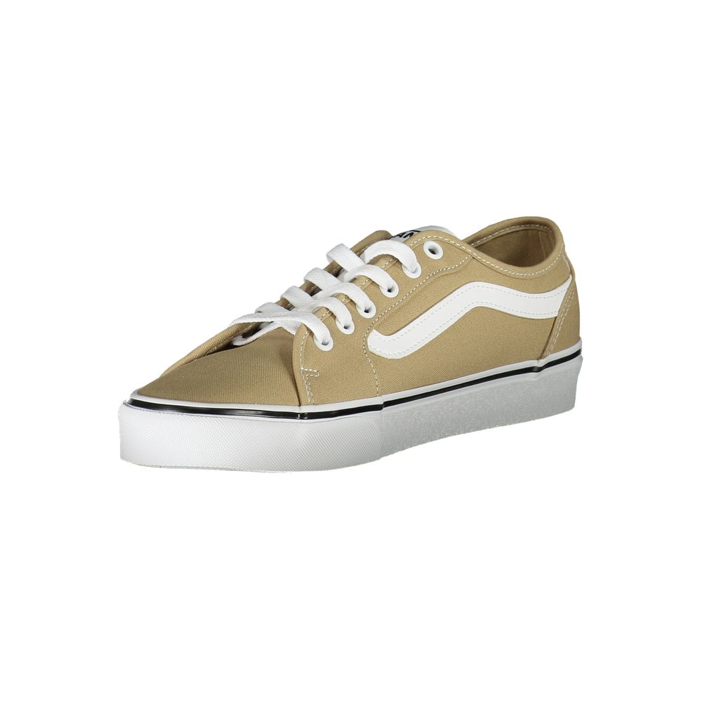 Beige Polyester Athletic Sneakers