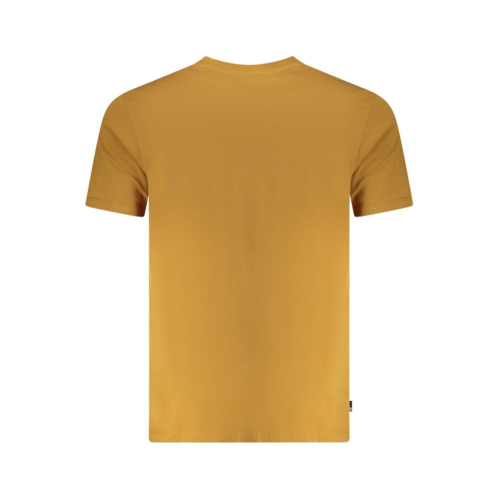 Brown Cotton Men T-Shirt