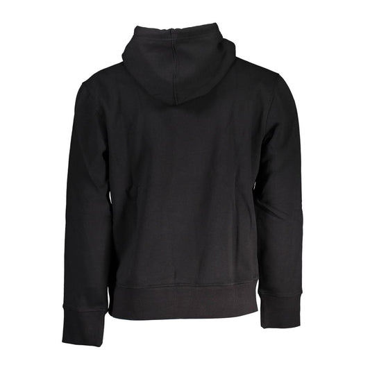 Black Cotton Men's Sweatshirt