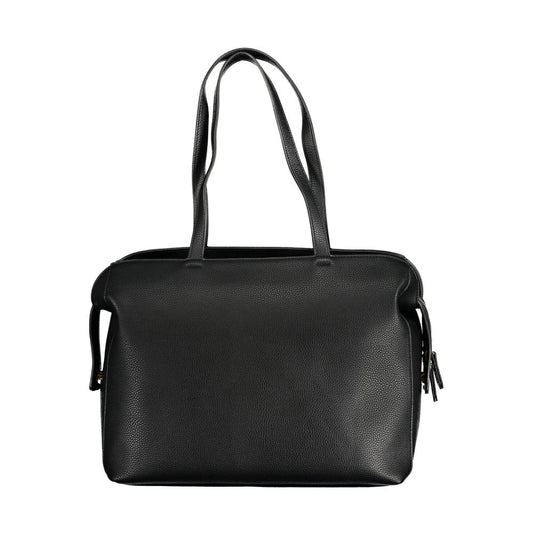 Black Polyurethane Women's Bag