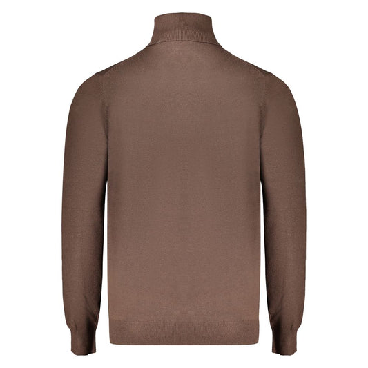 Marrone Polyamide Men Sweater