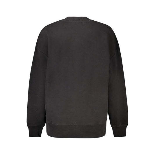 Black Cotton Sweatshirt