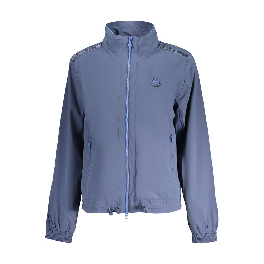 Blue Nylon Jackets & Coat