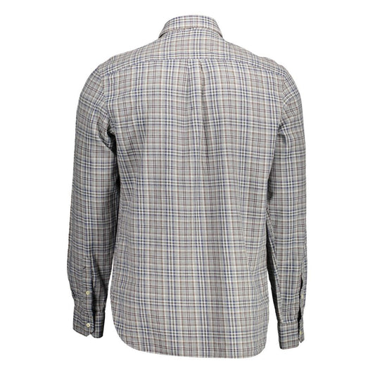 Gray Cotton Men's Shirt