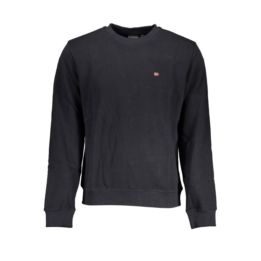 Black Cotton Men Sweater