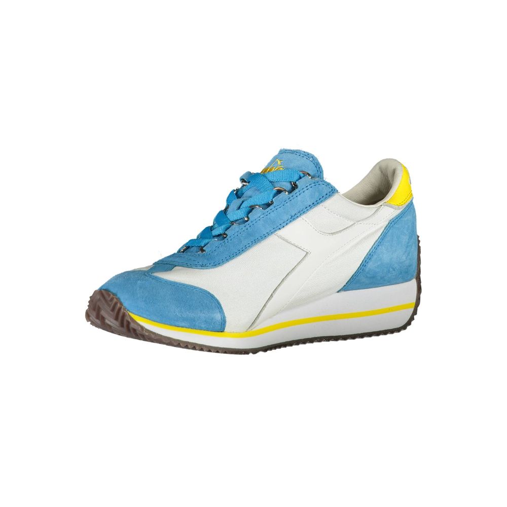 Light Blue Leather Women Sneaker