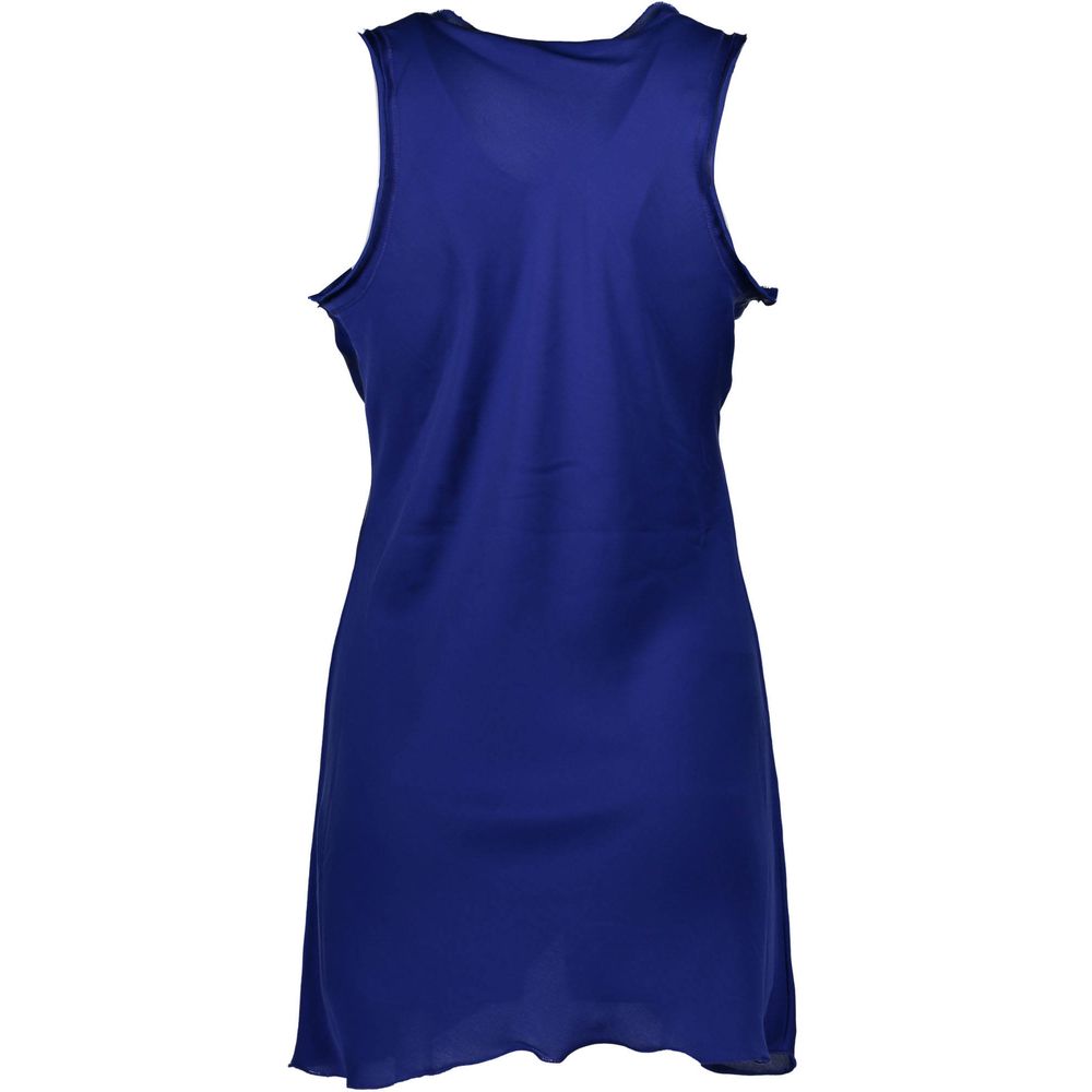 Blue Polyester Women T-Shirt