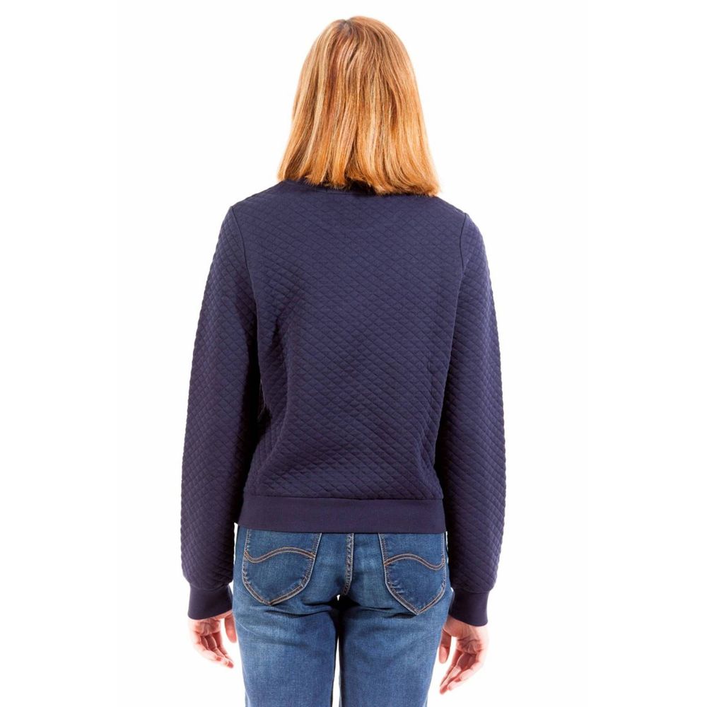 Blue Cotton Unisex Sweatshirt