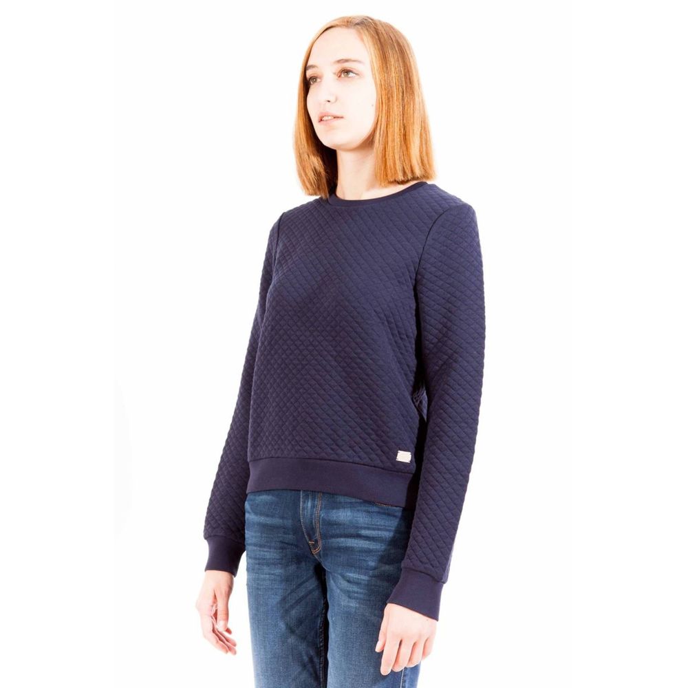Blue Cotton Unisex Sweatshirt