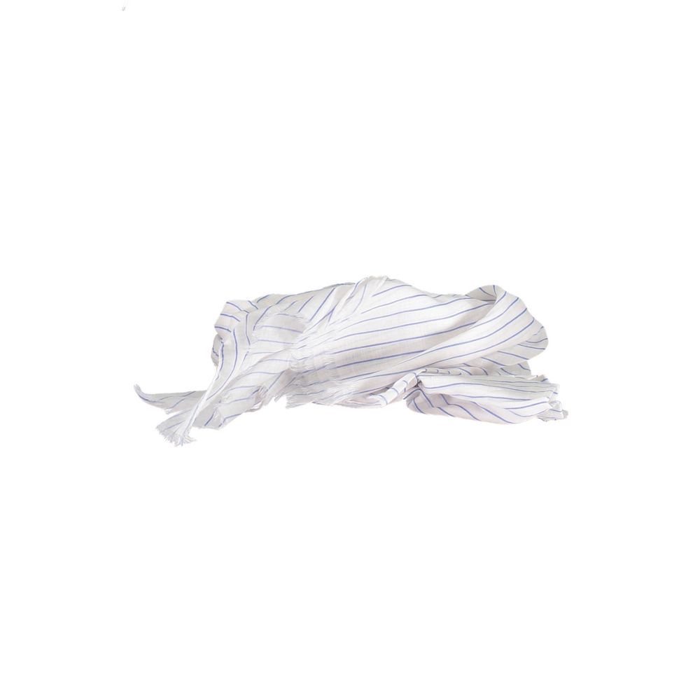 White Cotton Men Scarf