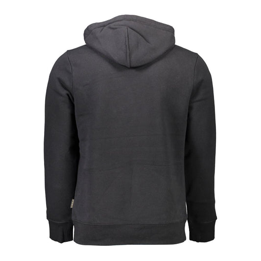 Black Cotton Men Sweater